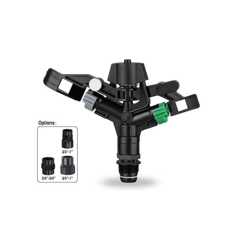 DC-S2306 สปริงเกลอร์ผลกระทบพลาสติกเกษตรคุณภาพสูงสำหรับชลประทานสปริงเกลอร์ระบบประหยัดน้ำการเกษตร