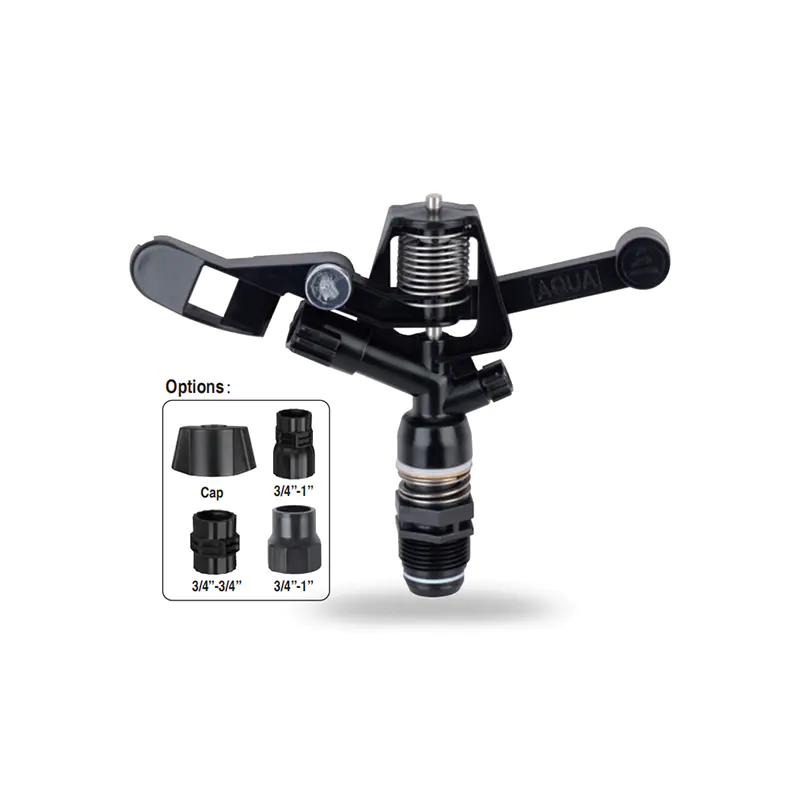 DC-S33 ฟาร์มระบบชลประทานคุณภาพสูง Full Circle Double หัวฉีด Impact Sprinkler สำหรับฟาร์มชลประทาน
